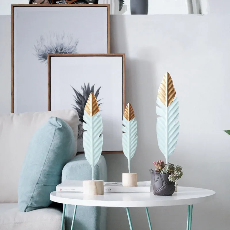Wooden Feather Decoration