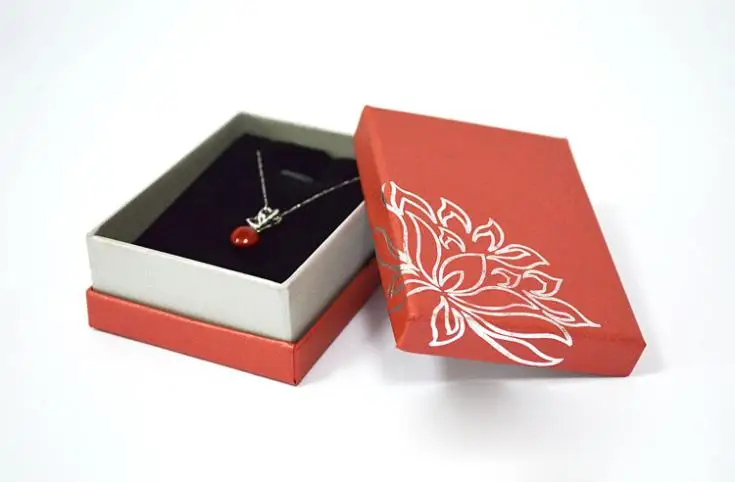

Xmas Fashion Necklace Pendant Paper Box Jewelry Container Ring Earring Storage Box Ring Case Display Set Casket Jewelry Packing
