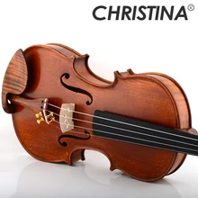 Кристина EU2000C скрипка 4/4 Сделано в Европе скрипка высокого класса ручной работы античная Кленовая скрипка с Скрипка чехол лук