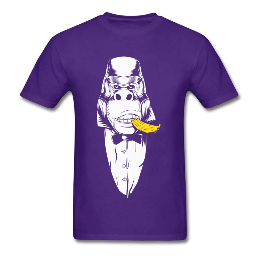  Mens T-shirts Don Kong cosie Tops Shirts 100% Cotton Fabric Round Collar Short Sleeve Printed Top T-shirts Father Day Don Kong purple