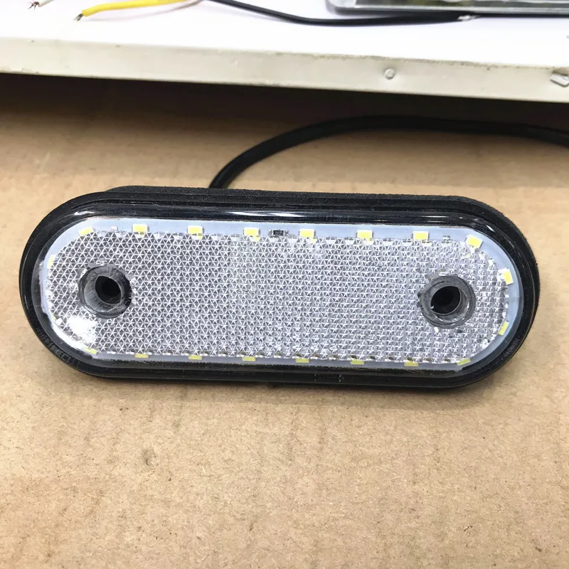 

10x 20LED WHITE Side marker light 24V LED Rear clearance Lamp Tail Lights for Truck, RV Trailer Lorry Pickup Boats
