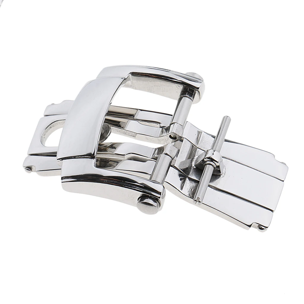 Stainless Steel Deployment Butterfly Buckle Clasp for Watch Strap 18mm