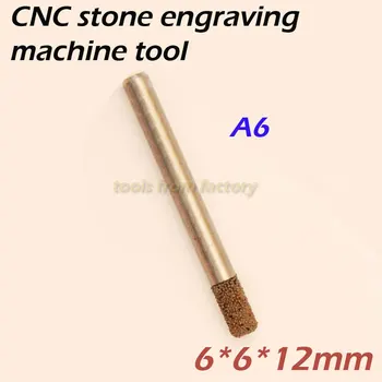 

HUHAO 6*6*12mm cnc router diamond stone carving tool stone engraving machine cutter stone cutting bits
