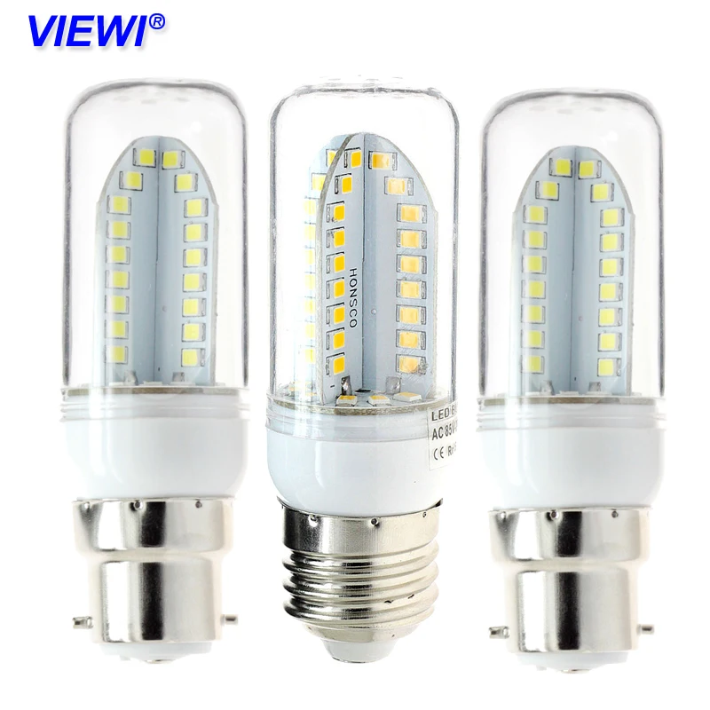 

Viewi 5X bombilla led e14 E27 B22 GU10 G9 Ac Dc 12 24 volt high quality corn bulb light 2835 84 leds 6W 650 lumens 12v 24v lamp