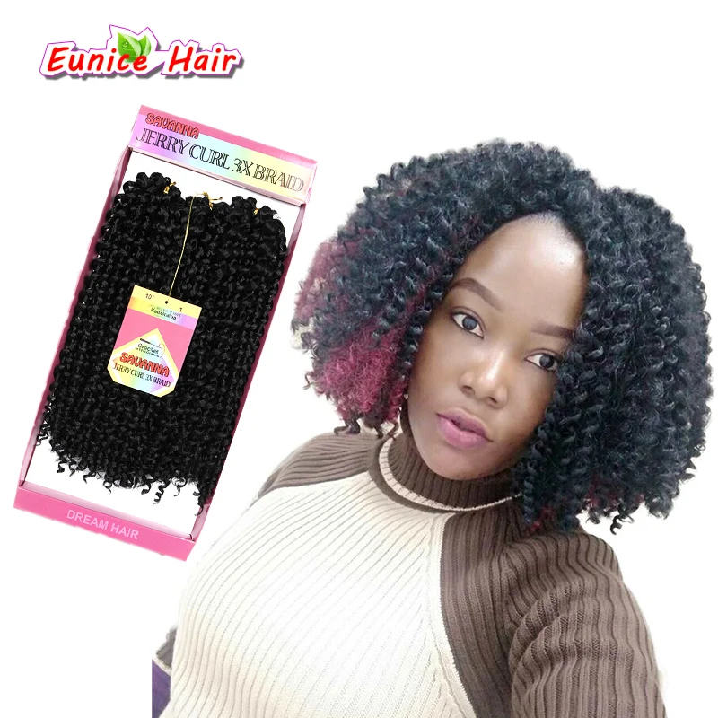 8 Inch Malibob Kinky Curl Crochet Braiding Hair Extensions