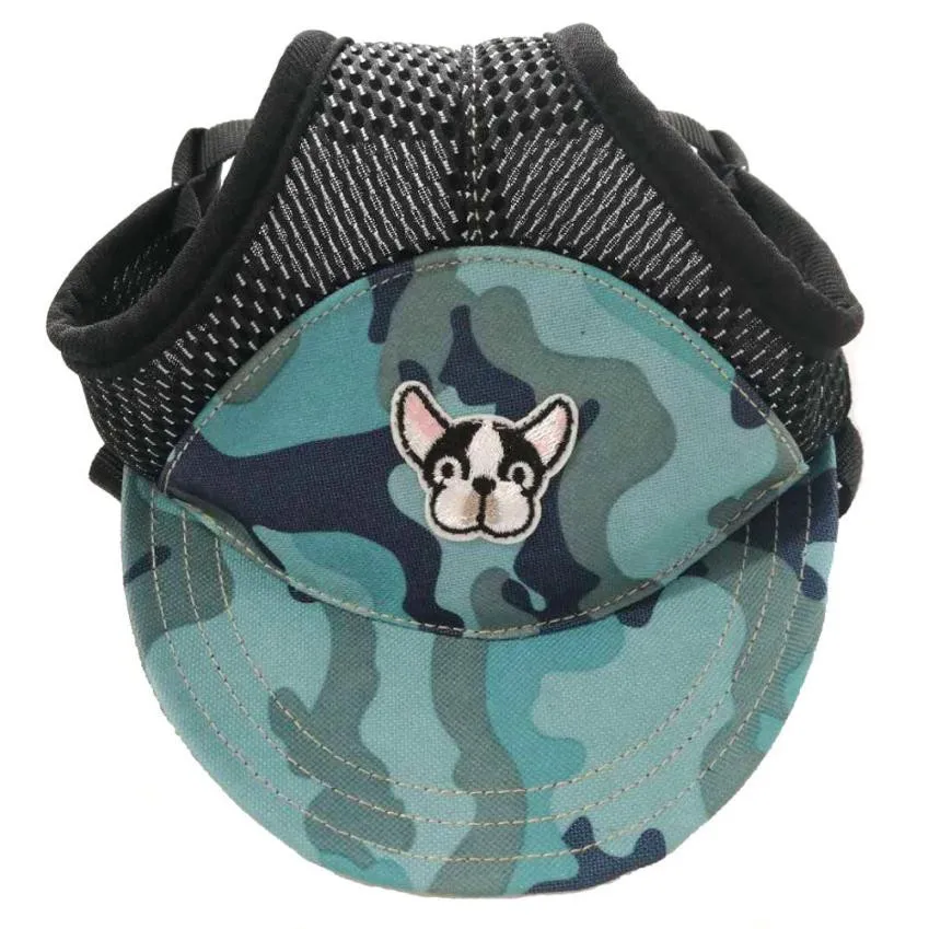 Dog Hat With Ear Holes Canvas Summer Baseball Hat Cap For Pet Dog