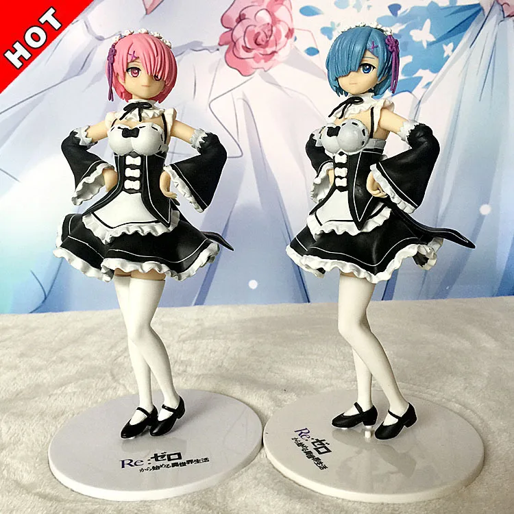 Аниме Re: жизнь в другом мире от zero Kara Hajimeru Isekai Seikatsu Ram / Rem горничная вер. ПВХ фигурка
