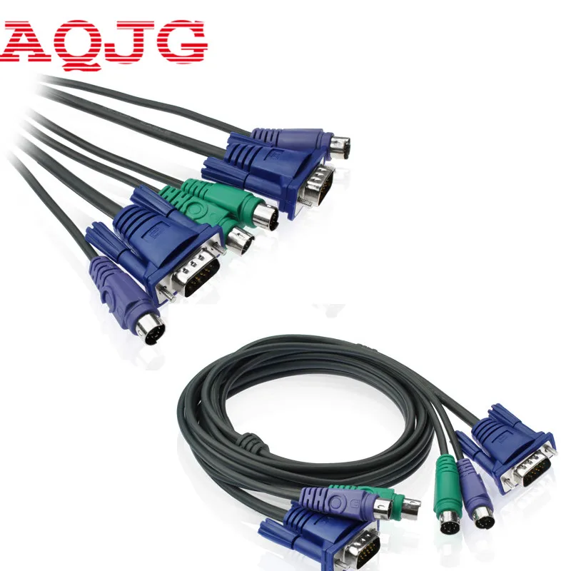 1.5m 5ft Usb Vga Svga Kvm 15 Pin Standard Switch Printer Ps2 Cable For