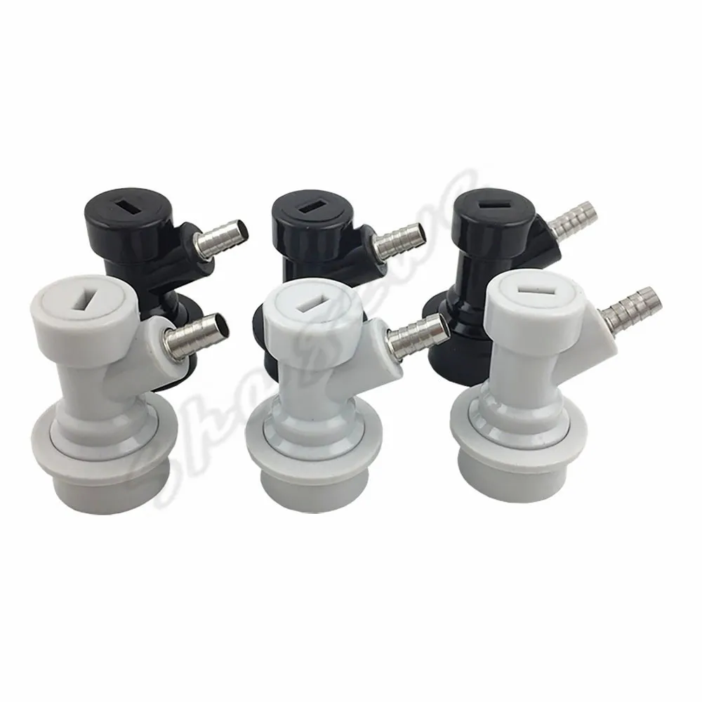 Homebrew Beer Keg Connector Ball Lock Disconnect  Liquid & Gas  14 Barb for Cornelius Corny Keg  (5)