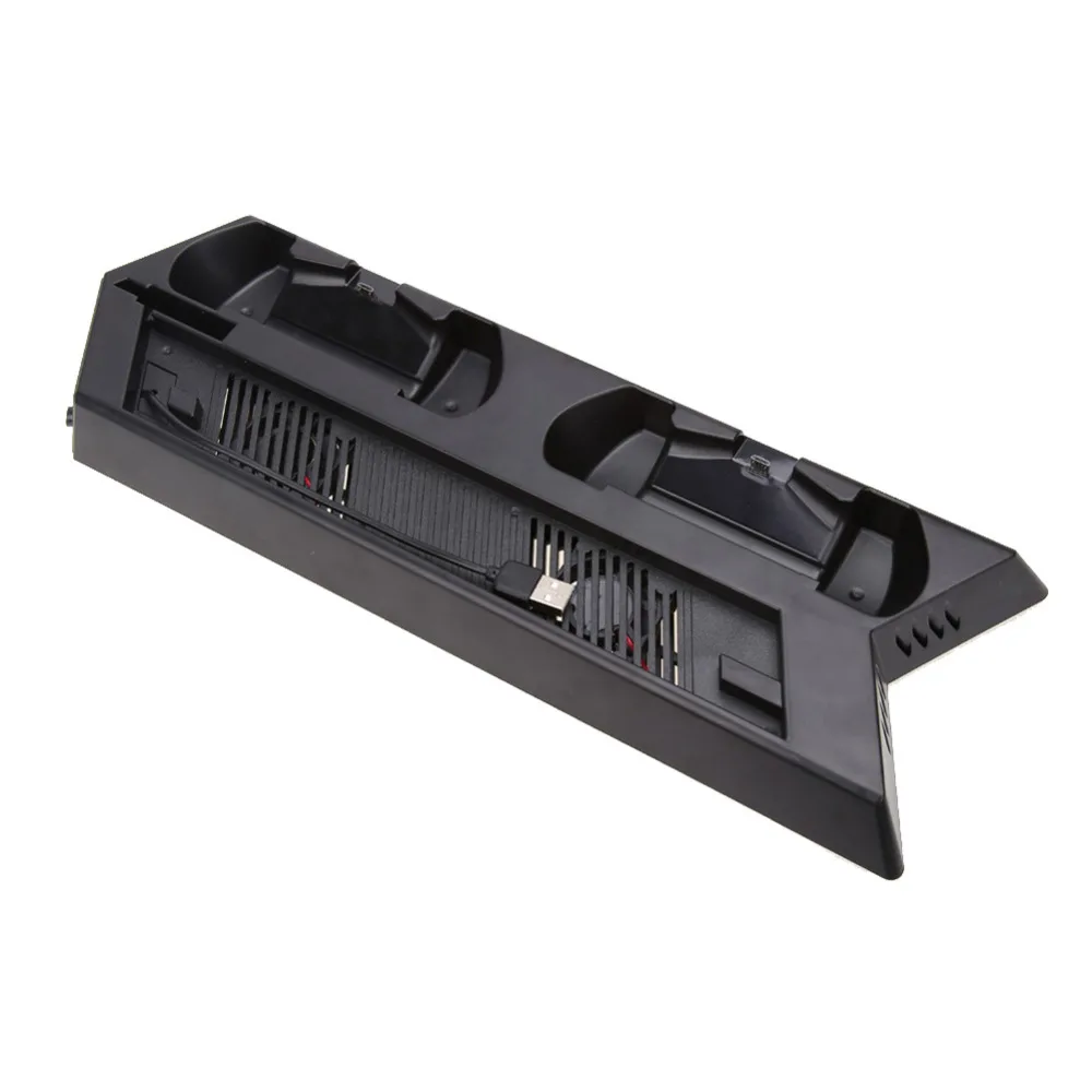  Game Console Stand For PS4 Slim Console Vertical Game Console Stand Dock With Dual Charging Station