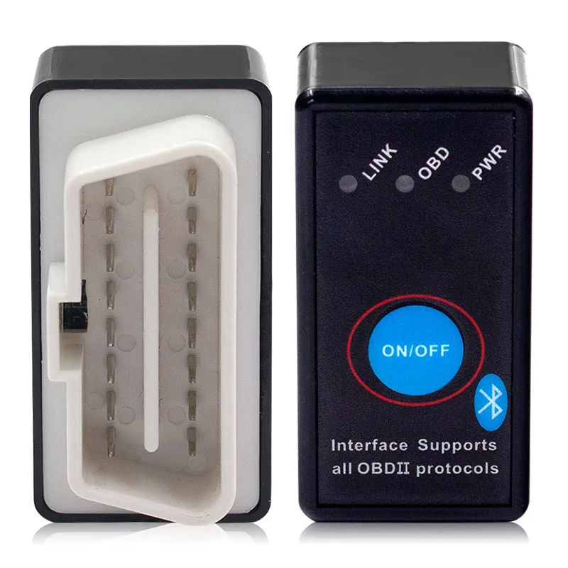 Bluetooth ELM327 V2.1 Auto OBD2 Scanner Support Android Torque ELM 327 Power On/Off Switch Code Reader ELM327 OBD 2 Scanner