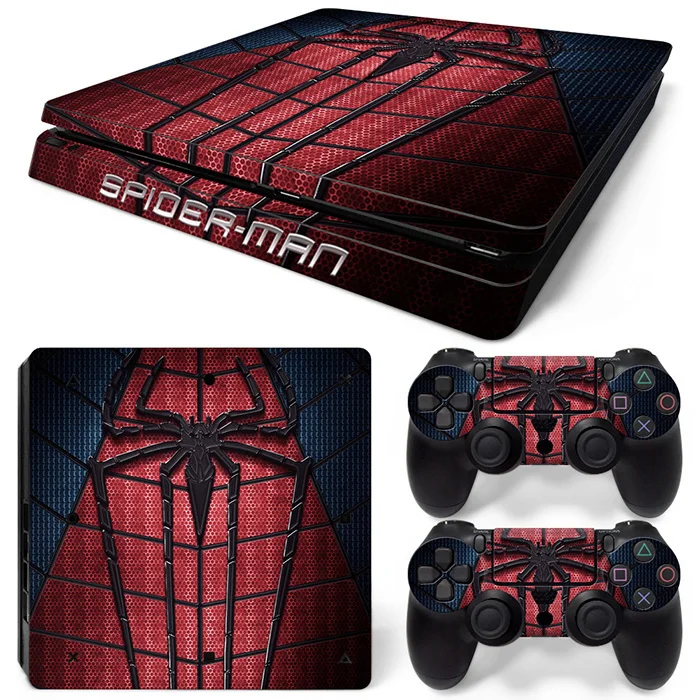 

New Console Colorful Skin Spiderman Version Ps4 Slim Skin Cover