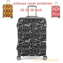 Neue stil Reisegepäck Koffer Schutzhülle Elastische Material Print Staubdicht gelten 18 zoll bis 32 zoll fällen