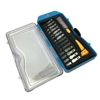 

14Pcs/Set Portable Graver Wood Carving Blades DIY Engraving Cutting Blade Sculpture Woodworking Handle Cutting Trimming Tool