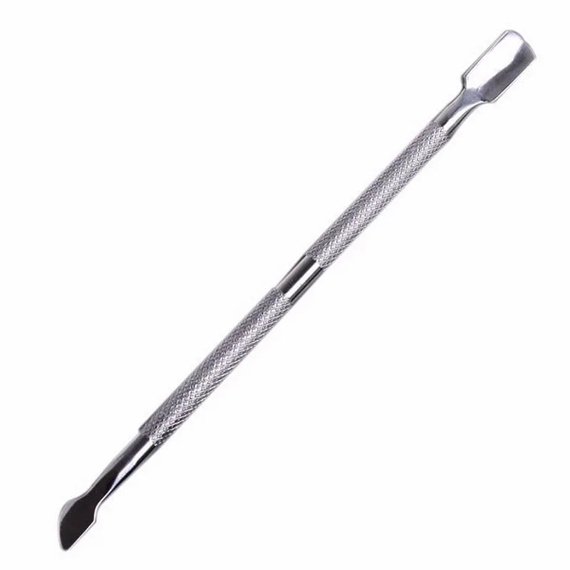 1pcs Stainless Steel Cuticle Nail Pusher Spoon Remover Metal Nail