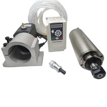 Горячая Распродажа Шпиндельный мотор 1,5 кВт короткая длина с водяным охлаждением шпиндель с зажимом с охлаждающим водяным насосом с er11 для фрезерного станка с ЧПУ