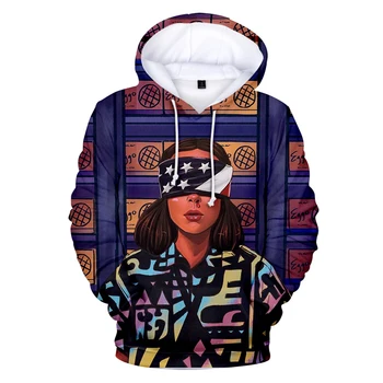 

Popular TV series Stranger Things Hoodie Boy/Girl Loose Long Sleeve Harajuku Hooded Sweatshit Stranger Things 3 Print Tops