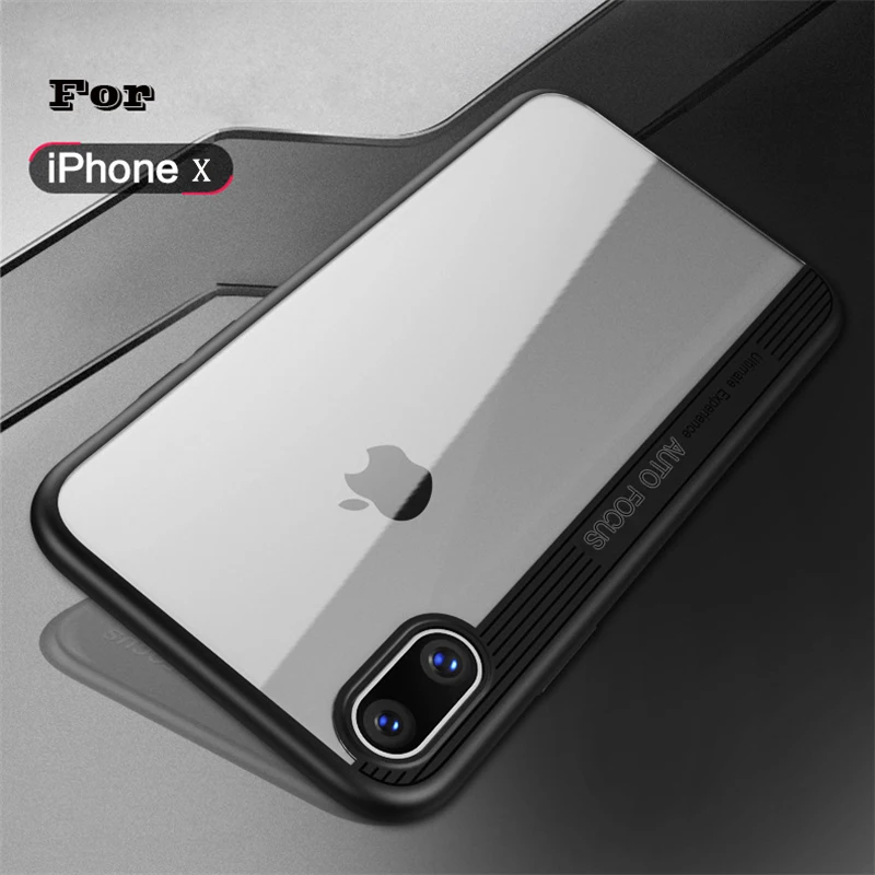 For iphone 8X case phone cover case TPU soft Edge+pc back