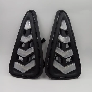 

Car Flashing 2Pcs Daytime Running Light fog lamp Fog light LED DRL case with Yellow Turn Signal For Toyota Camry 2015 2016 2017