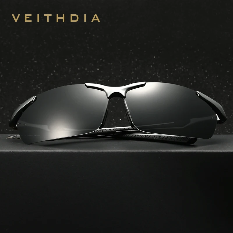 Мужские спортивные солнцезащитные очки VEITHDIA из алюминиево магниевого сплава с