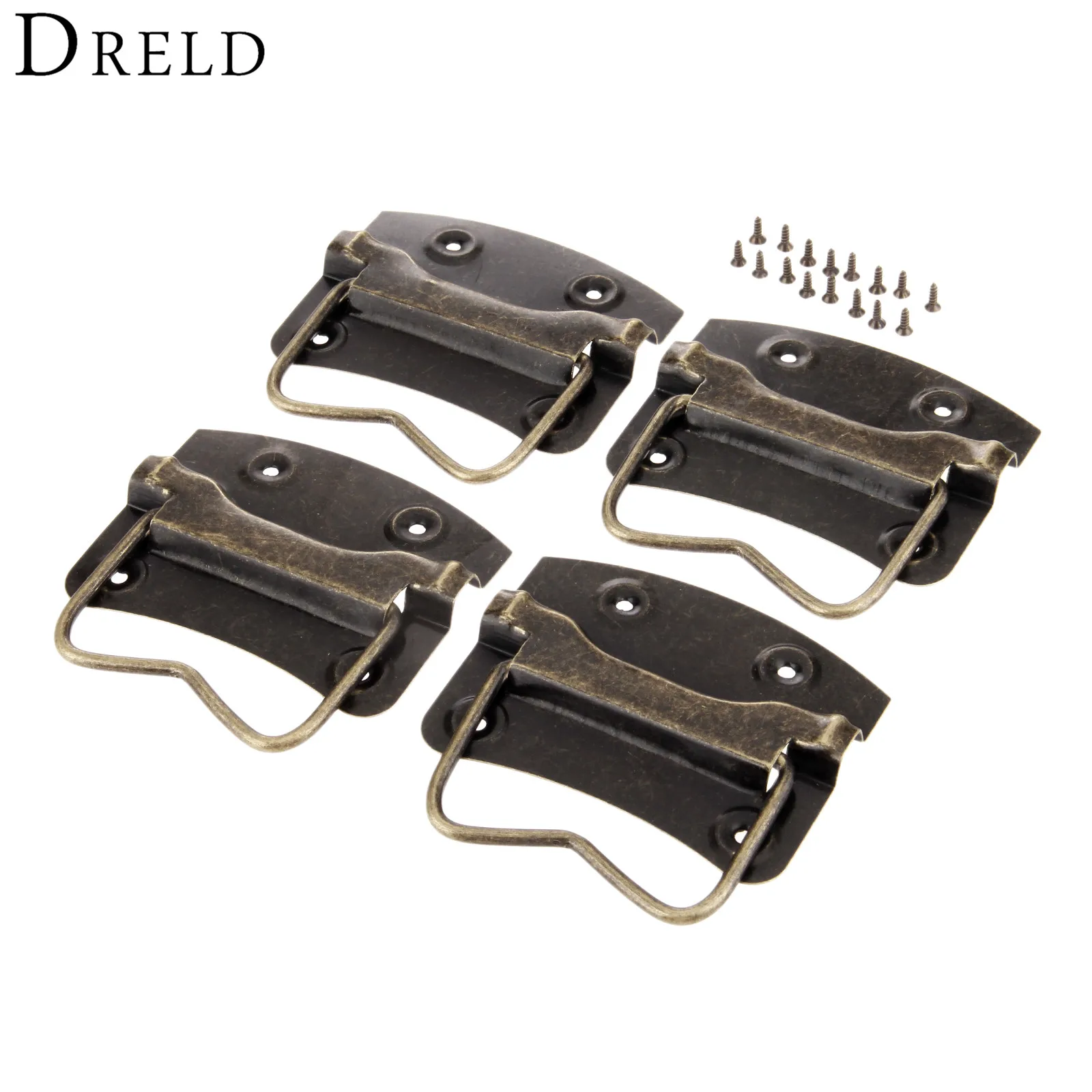 DRELD 4 قطعة الأثاث العتيق مقابض poignee موبل باب خزانة ملابس التأثيرات تسريحة دولاب مطبخ مقبض مجلس الوزراء المقابض