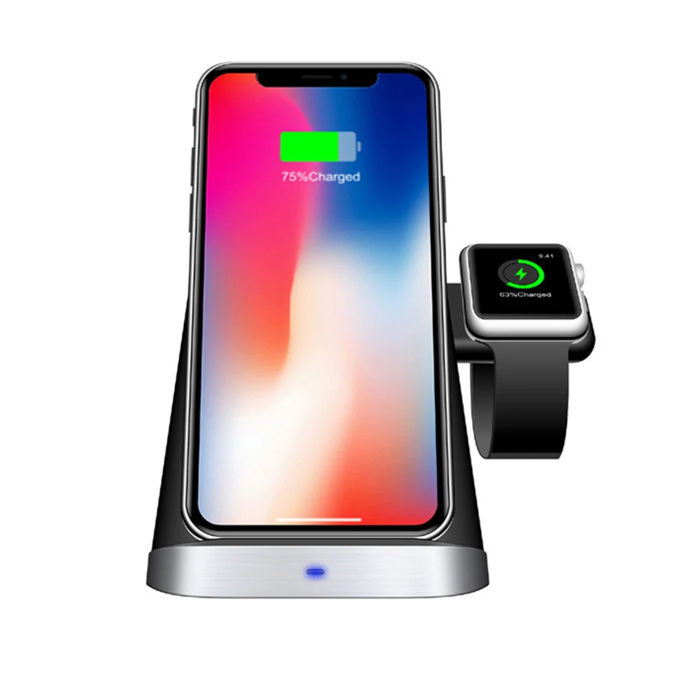 

Dock Qi Stand Portable Wireless Charger Travel Durable Safe Office Fast Charging Accessory Smart Compact For IPhone