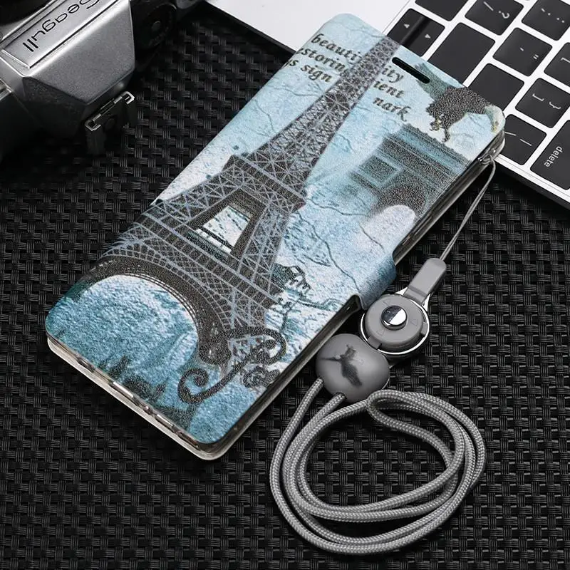 

Case for Samsung Galaxy Note 9 Pu Leather Flip Cover Eiffel Flower Simple Stand Case for Samsung Galaxy Note 9 Note9 Cover
