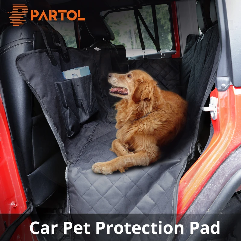 Partol Oxford Cloth Pet Dog Car Seat Covers Waterproof Back Bench