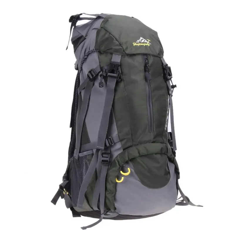 50л рюкзак для альпинизма, сумка для путешествий на открытом воздухе, регулируемая спортивная сумка для горного кемпинга, походов, рюкзак, рюкзак+ чехол для защиты от дождя