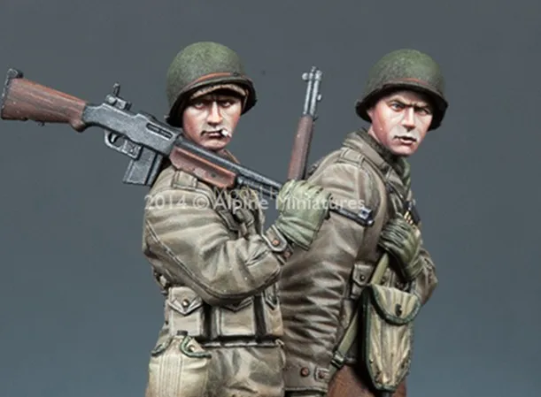 Scale Models 1/35 WW2 US infantry 2 groups WWII Resin