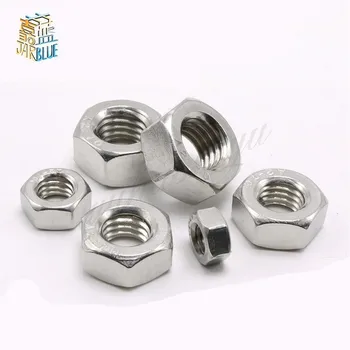 

50PCS "Authentic 304" Stainless Steel Hex Nuts Hexagon Nut M4 DIN934
