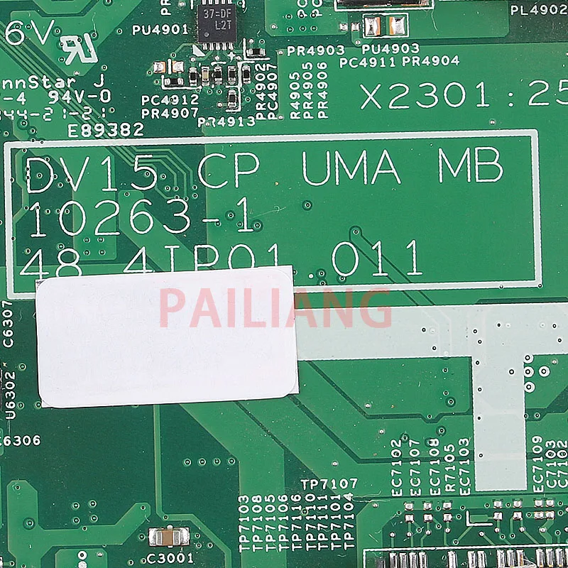  PAILIANG Laptop motherboard for DELL N5040 1540 PC Mainboard HM57 CN-0RMRWP 0RMRWP DV15 10263-1 48.