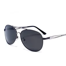 Мужские Солнцезащитные очки металлический поляризатор, ослепляющий Цвет лягушка зеркало отражающие солнцезащитные очки мужские очки по рецепту 612