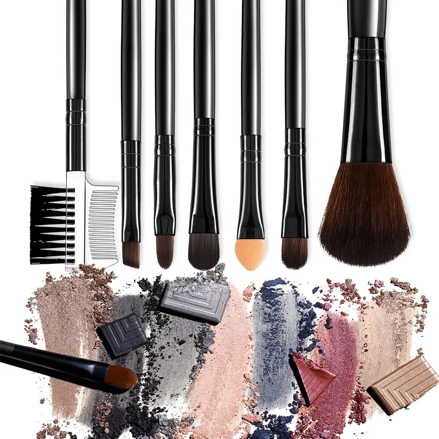 MayCreate 7Pcs Makeup Brushes Professional Foundation Make Up Brush Kit For Eyebrow Eyeshadow Makeup Tools Concealer 3