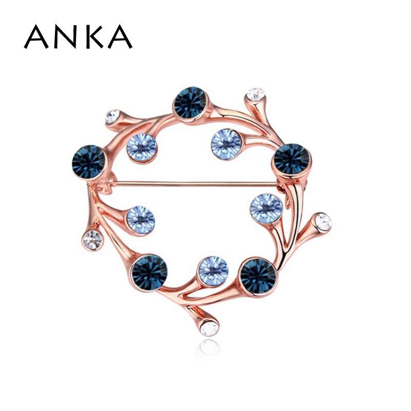 

ANKA Fashion Accessories Drop Shipping Unique Crystal Brooch Brooches For Women Flowers Jewelry For Birthday Gifts Women #111322