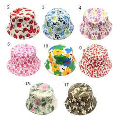 Модные детские шляпы с цветочным узором для маленьких мальчиков и девочек, шляпа с солнцезащитным шлемом, летний аксессуар
