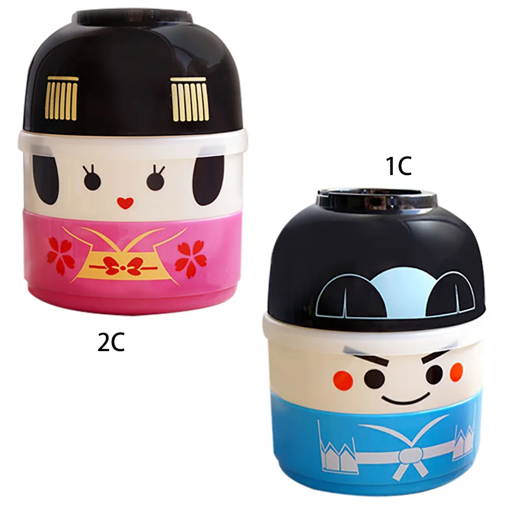 Детский Ланч-бокс Bento японская кукла Bento коробка для пикника детская микроволновая печь контейнер для еды термос Кухонный Контейнер для хранения мультфильм Ланч-бокс