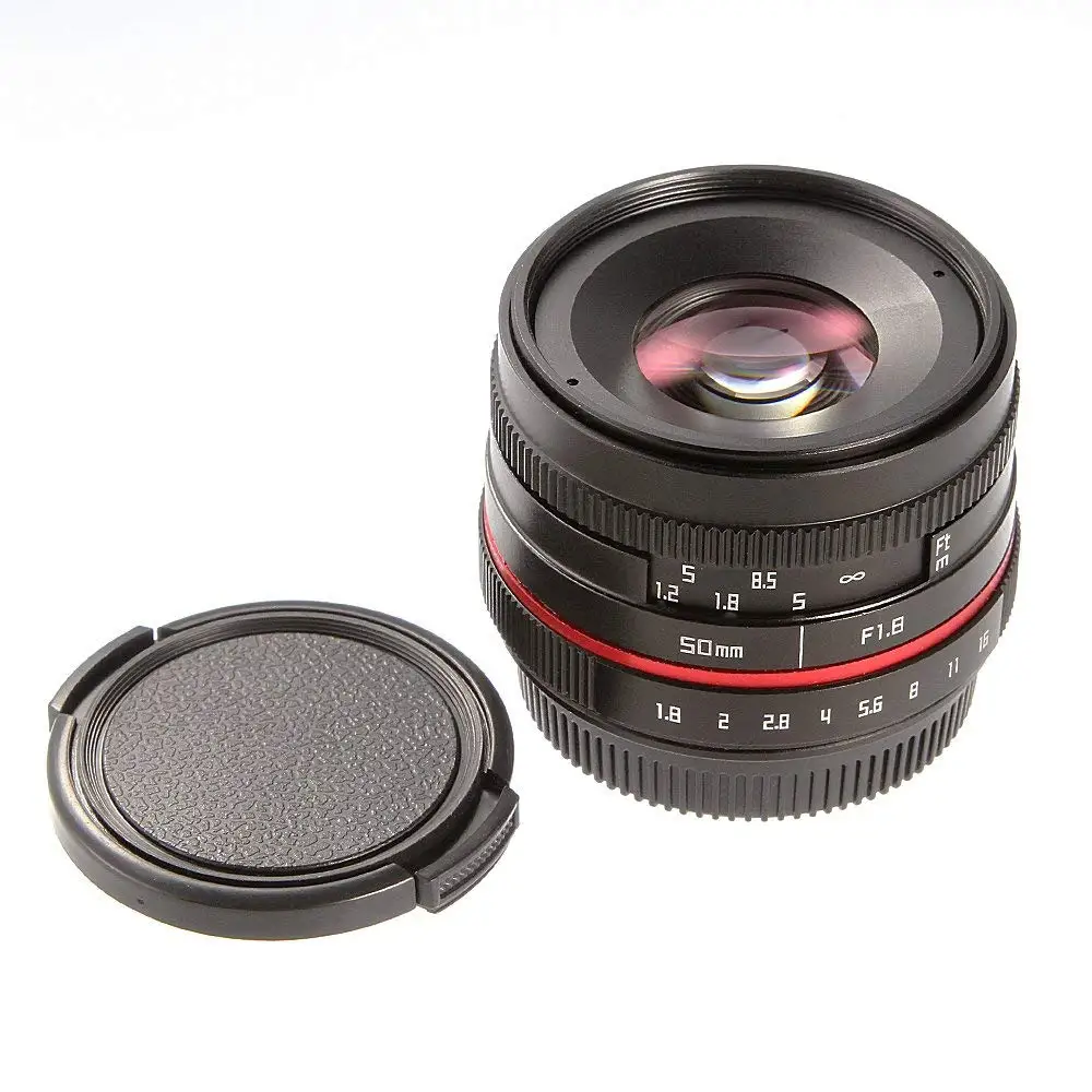 Переходное кольцо для объективов FOTGA 50 мм F/1,8 ручная фокусировка MF объектив с фиксированным фокусным расстоянием для Nikon Panasonic Olympus микро 4/3 крепление GH1 GH2 GH3 E-PM1 E-PM2 E-PL3 E-M10