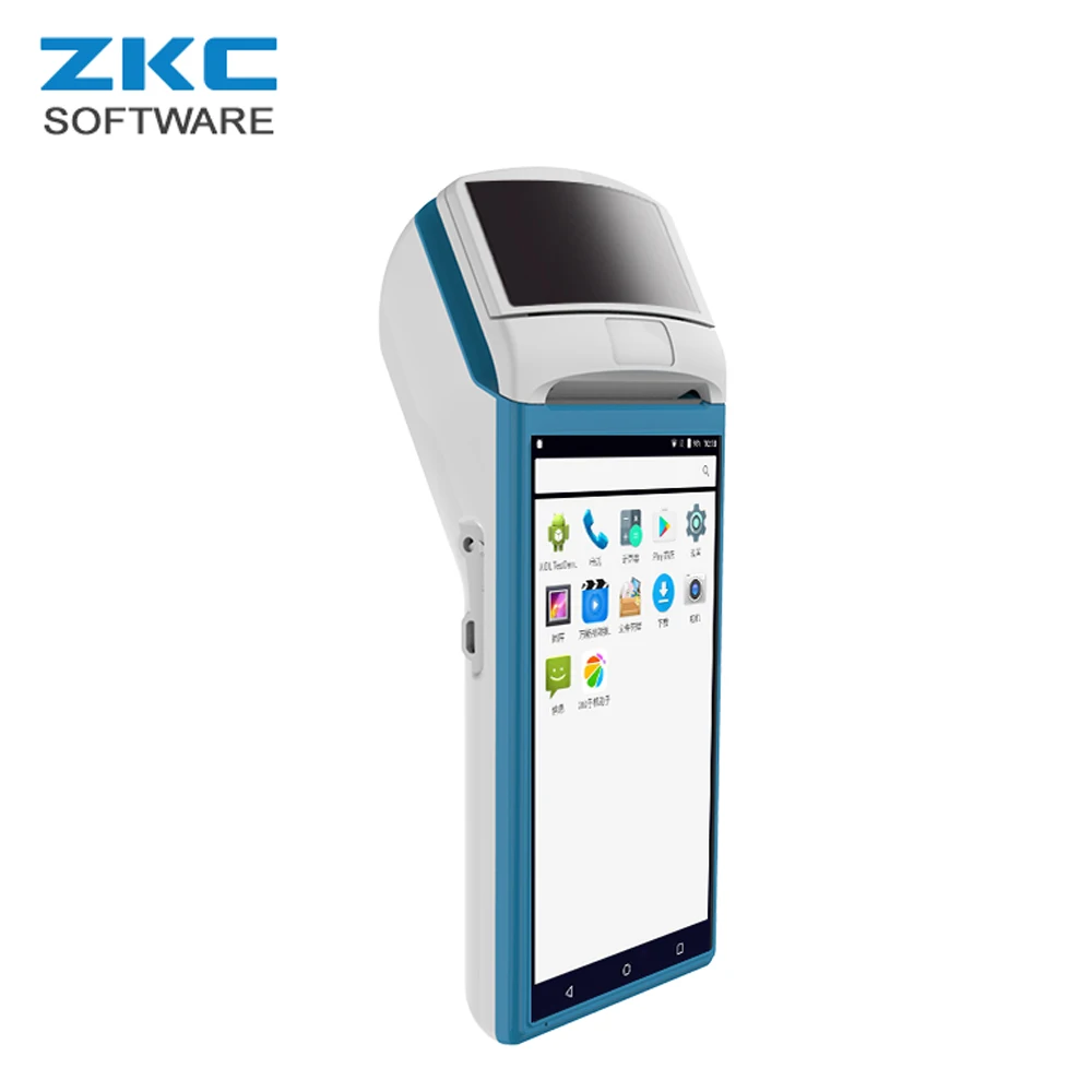 Портативный POS терминал ZKC5501 WCDMA Wi Fi NFC RFID сенсорный экран Android портативный