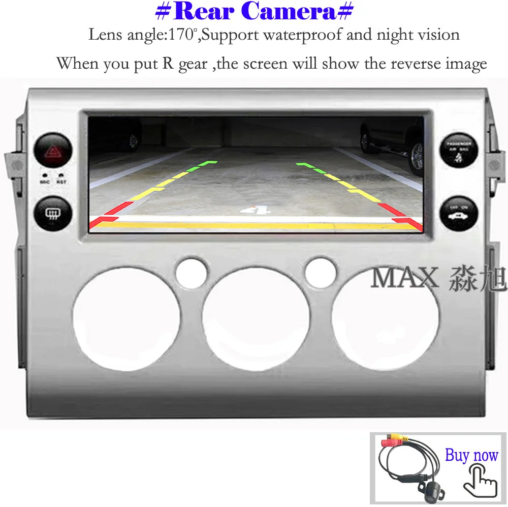 Flash Deal MAX 2G RAM 32G ROM 10.25" Android 8.1.0 Car DVD For Toyota FJ Cruiser 2007-2017 Car Radio RDS 4G WiFi SWC GPS Free Map Bluetooth 14