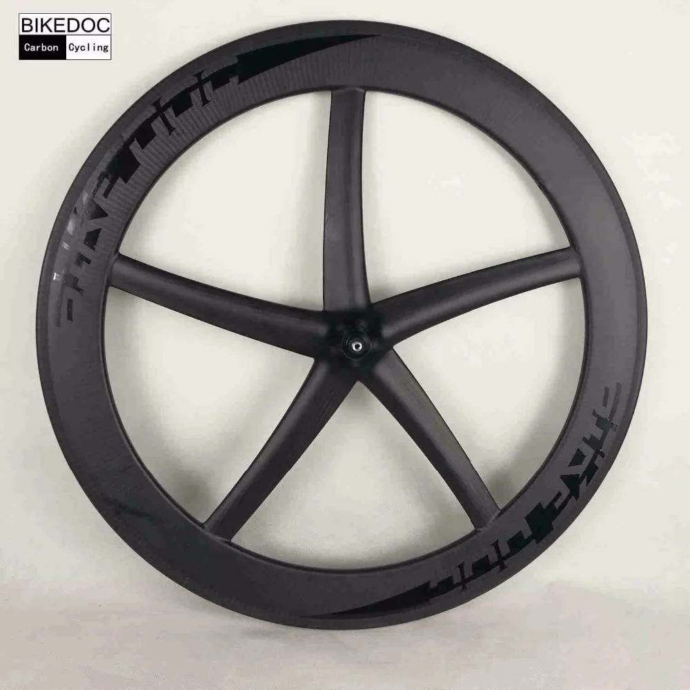 Flash Deal BIKEDOC 700c Carbon 5 Spoke Wheel Tubular And Clincher 65mm Carbon Wheels 25mm Width Fixed Gear Wheels 9 Flash Deal BIKEDOC 700c Carbon 5 Spoke Wheel Tubular And Clincher 65mm Carbon Wheels 25mm Width Fixed Gear Wheels 9