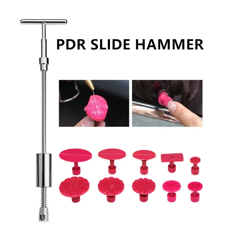 

WEYHAA PDR Tools For Car Dents Repair Slide Hammer Tabs Kit Hand Tools Set Paintless Dent Repair PDR Kit To Remove Car Body Dent