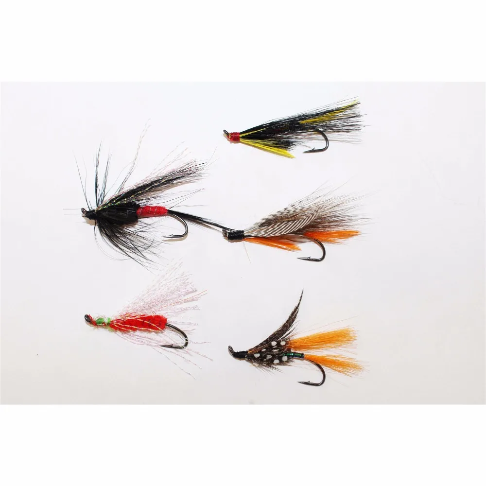 

Tigofly 20 Pcs Assorted Winged Feather Butterfly Deceiver Trout Fly Fishing Lures Fly Set