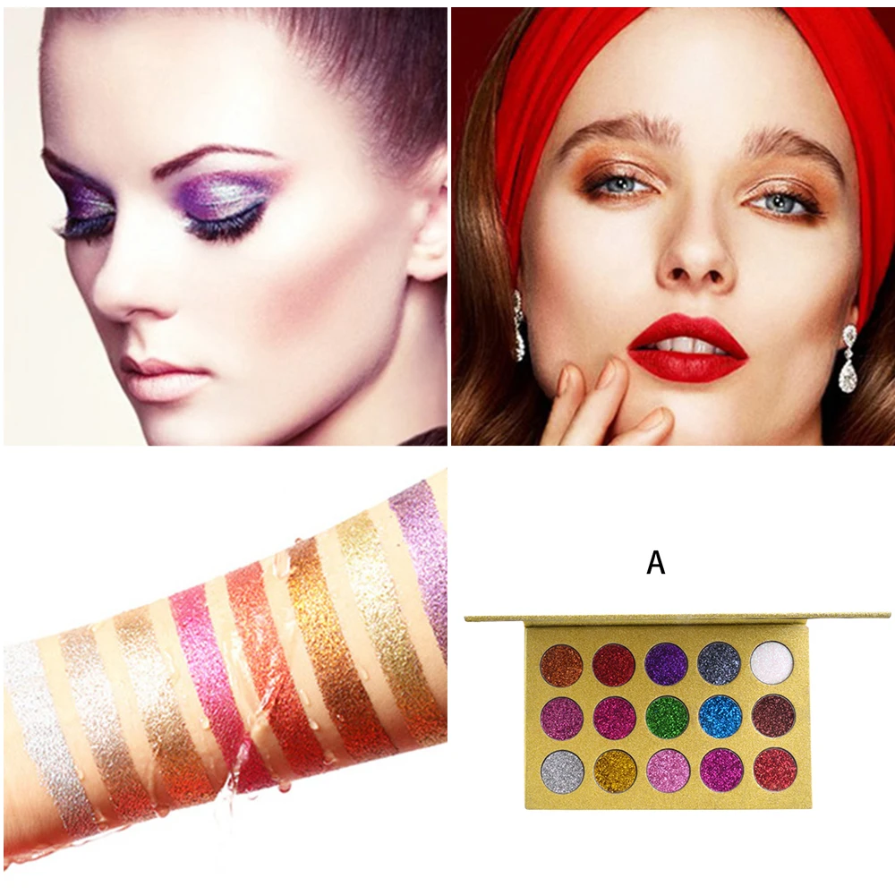 

Marble 15 Color Eyeshadow Palette Waterproof Long-lasting Colorful Eyeshadow Palette Korean Cosmetics TSLM2