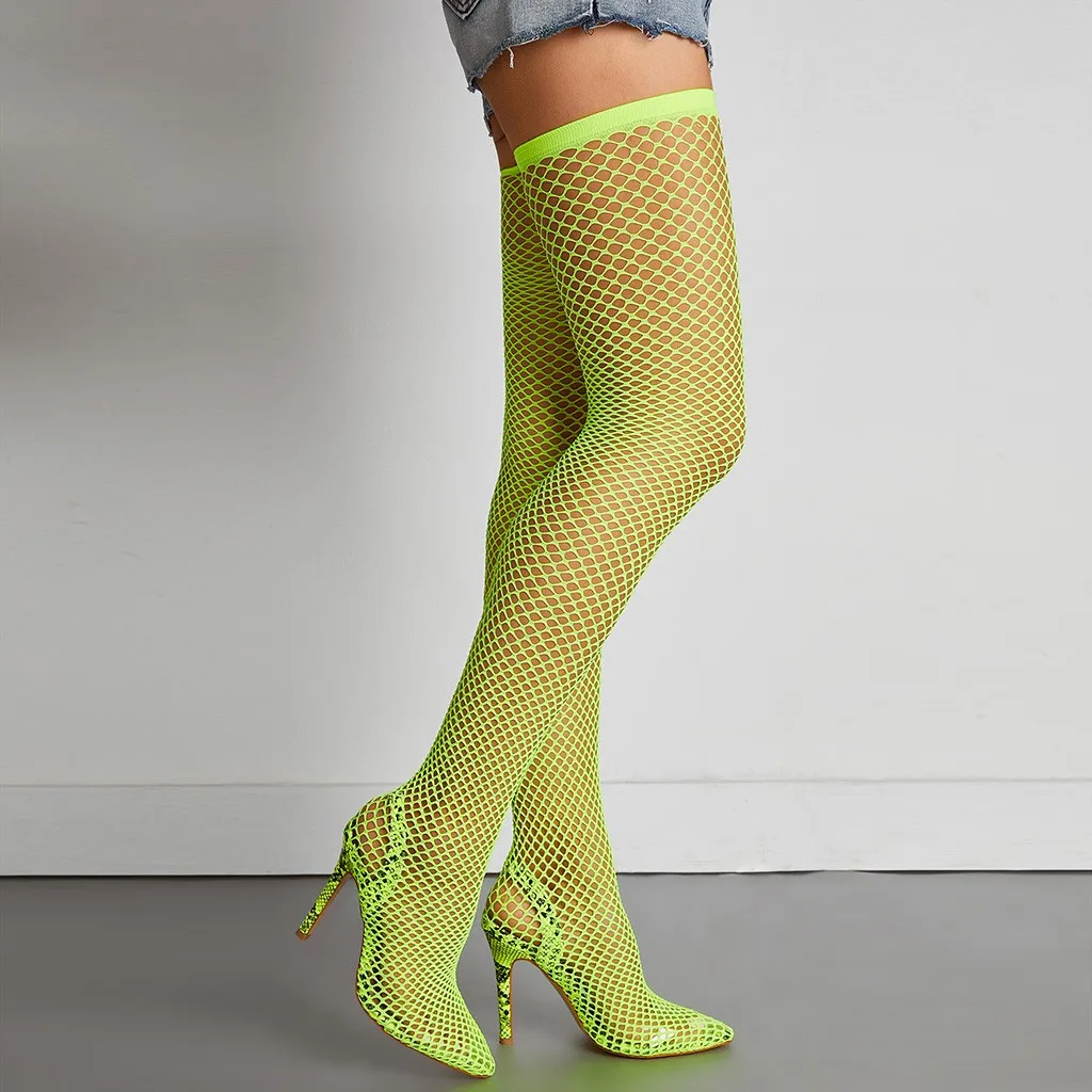 

Women Sexy Stiletto Elastic Boot Pointed High Heels Stockings Over-The-Knee Boot zapatillas mujer deportiva para correr#N3