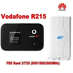 Оригинал Vodafone R215 WI-FI Hotspot 150 Мбит/с LTE WI-FI маршрутизатор + с высоким коэффициентом усиления SMA 49dBi 4 г LTE антенны усилитель