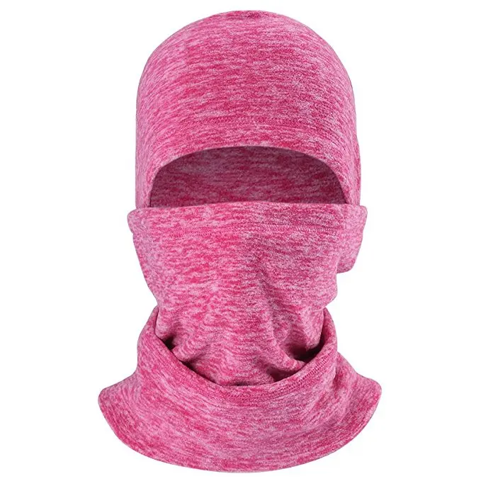 Балаклав флисовая ветрозащитная Лыжная Маска Супер теплая мотоциклетная Лыжная маска для улицы Премиум Мягкая супер удобная Влагоотводящая маска для шеи - Цвет: Pink
