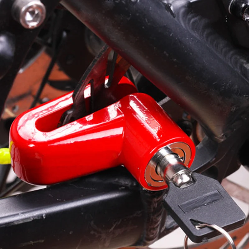 Противоугонный мотоциклетный дисковый тормозной замок для дискового тормоза ротор горный велосипед велосипедный дисковый замок с 2 ключами Аксессуары для велосипеда