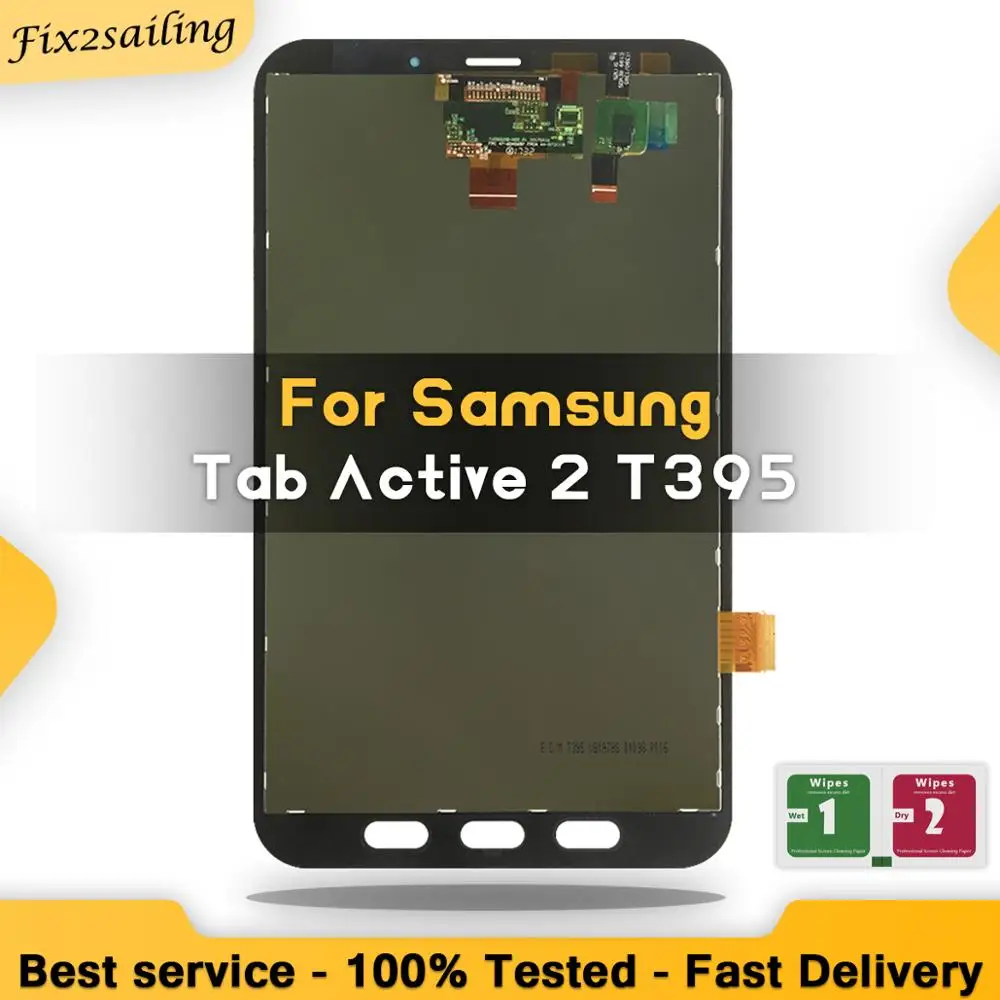 100 Tested For Samsung Galaxy Tab Active 2 T395 Smt395 Lcd Display