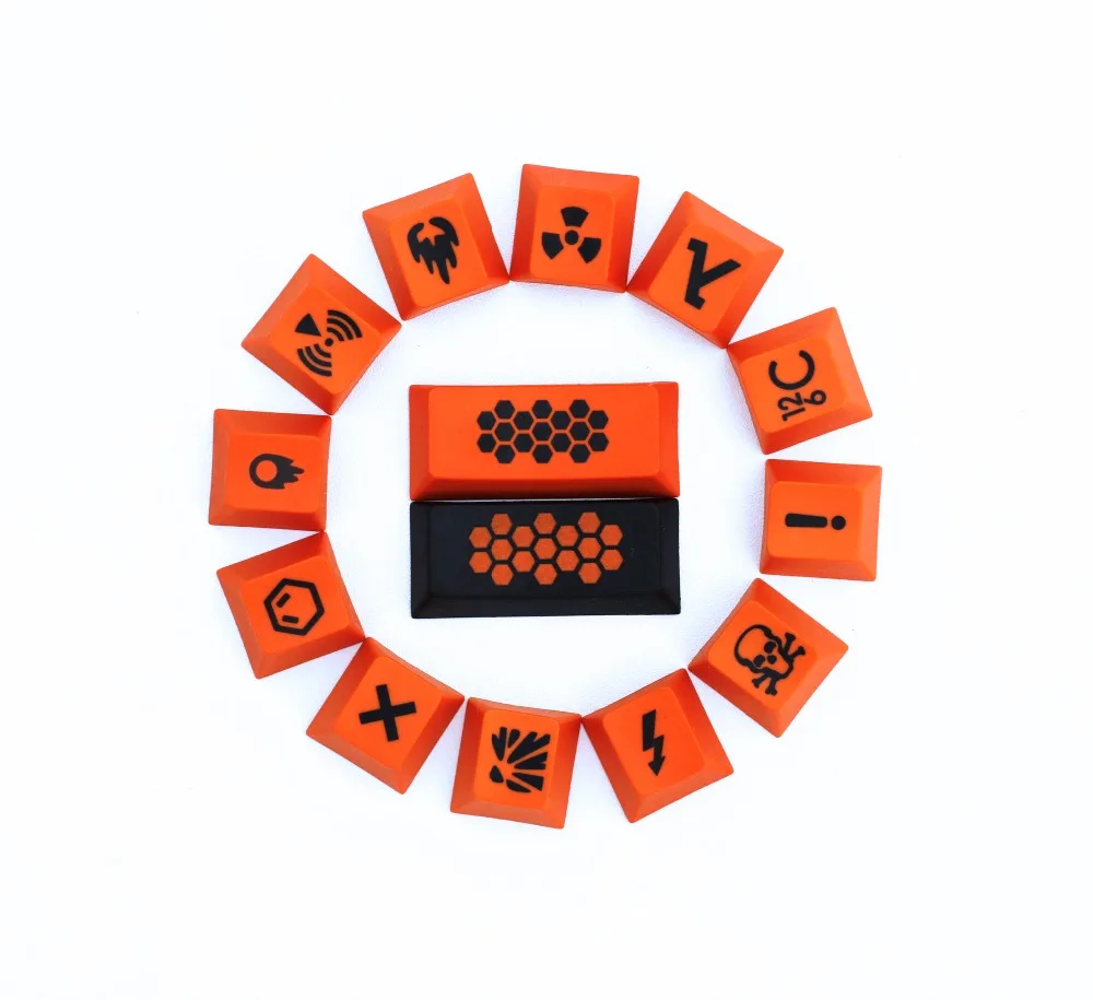 Carbon 23 Keys PBT keycap Dye Sublimated MX switch mechanical keyboard keycap cherry profile